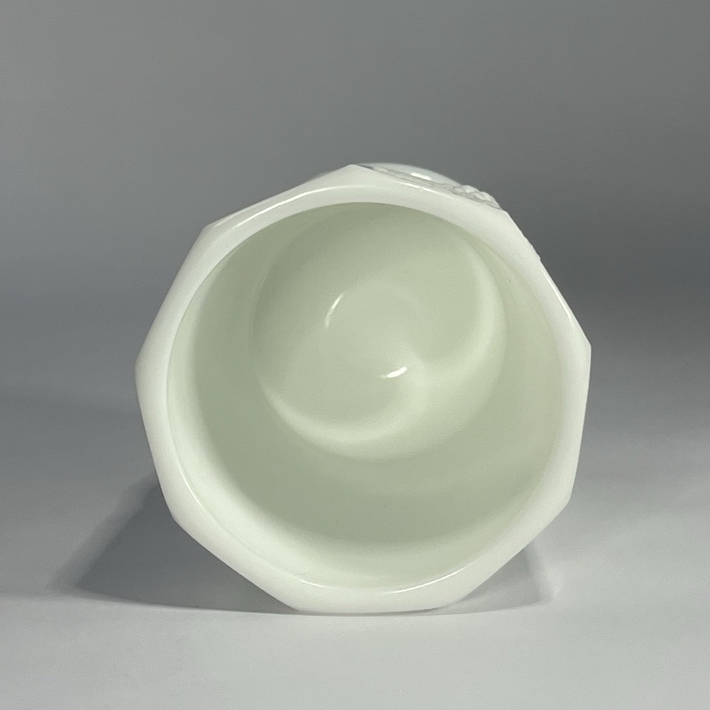 Vintage Westmoreland Milk Glass Open Sugar Bowl Cup Paneled Grape Vine USA PA 4" - Picture 8 of 11